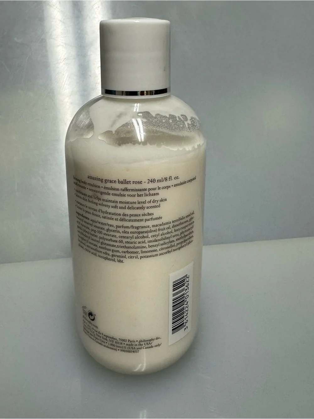 Philosophy Amazing Grace Ballet Rose Body Emulsion Lotion 8 oz - Picture 3 of 4